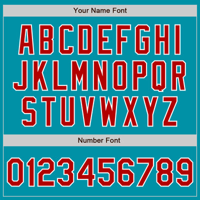 Custom Stitched Teal Red-White Baseball Pullover Sweatshirt Hoodie