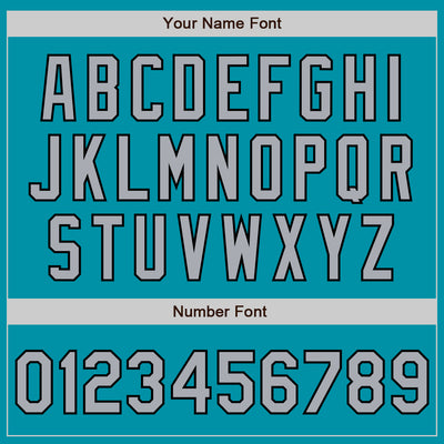 Custom Stitched Teal Gray-Black Baseball Pullover Sweatshirt Hoodie