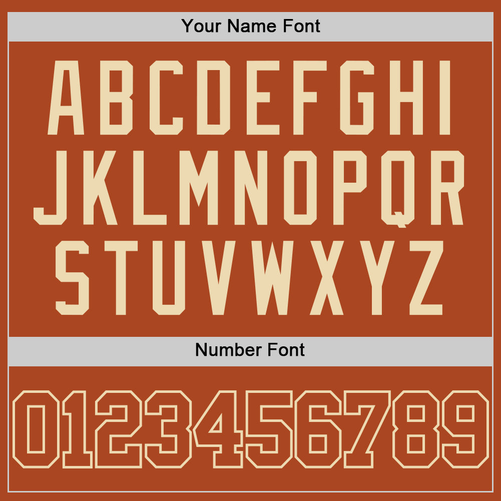 Custom Texas Orange Cream Authentic Basketball Jersey