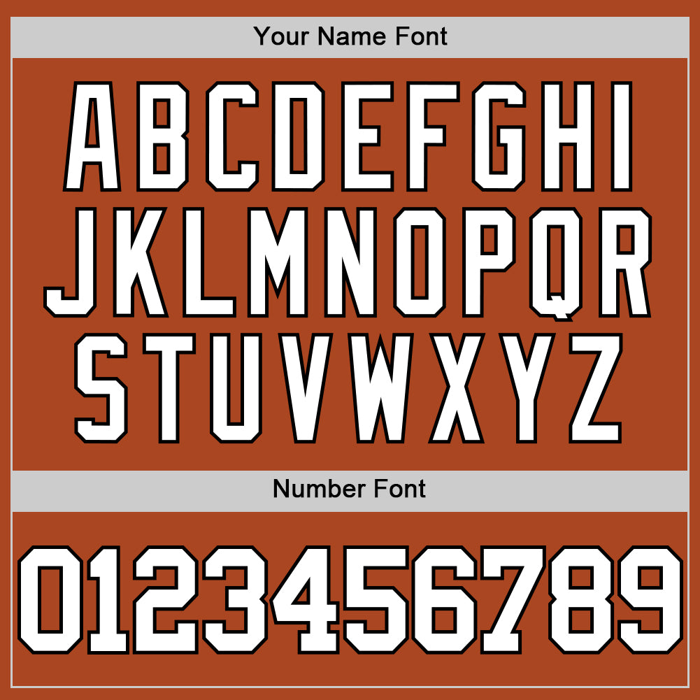 Custom Texas Orange White-Black Authentic Basketball Jersey