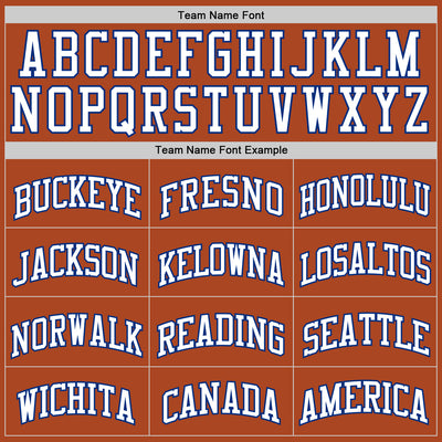 Custom Texas Orange White-Royal Authentic Basketball Jersey