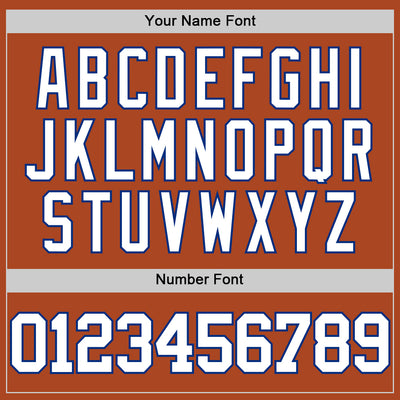 Custom Texas Orange White-Royal Authentic Basketball Jersey