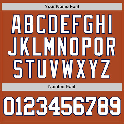 Custom Texas Orange White-Navy Authentic Basketball Jersey