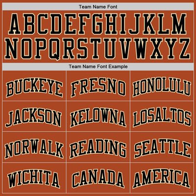 Custom Texas Orange Black-Cream Authentic Basketball Jersey