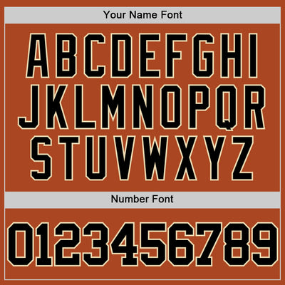 Custom Texas Orange Black-Cream Authentic Basketball Jersey