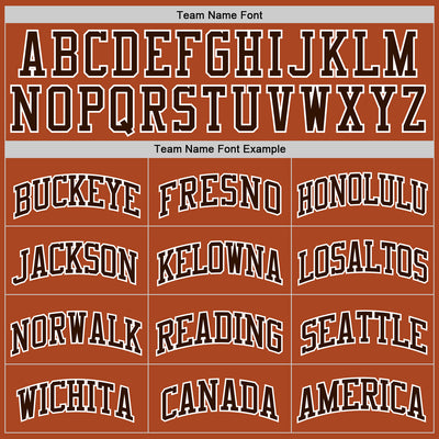Custom Texas Orange Brown-White Authentic Basketball Jersey