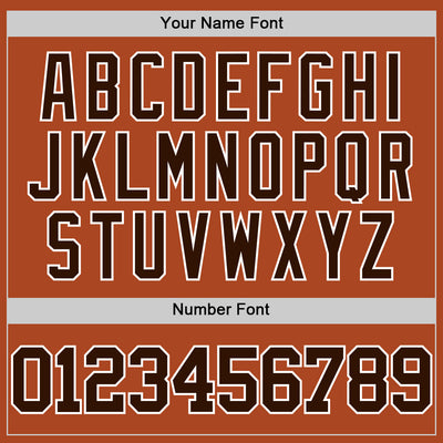 Custom Texas Orange Brown-White Authentic Basketball Jersey