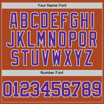 Custom Texas Orange Purple-White Authentic Basketball Jersey