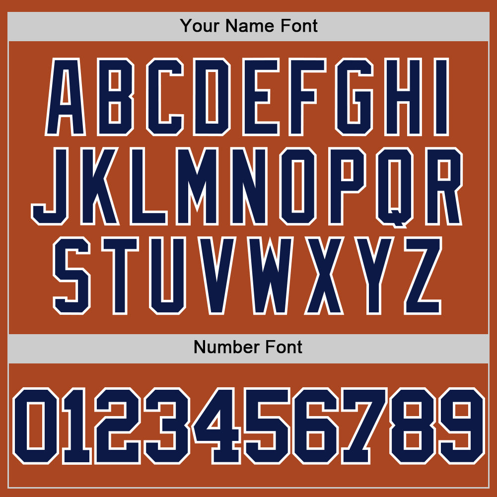 Custom Texas Orange Navy-White Authentic Basketball Jersey