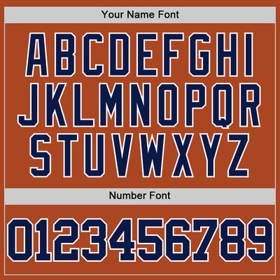 Custom Texas Orange Navy-White Authentic Basketball Jersey