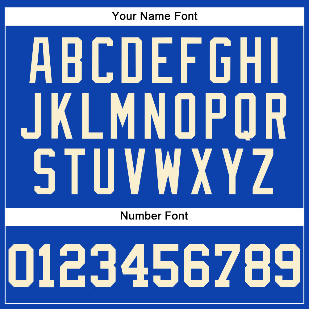 Custom Thunder Blue Cream Authentic Baseball Jersey