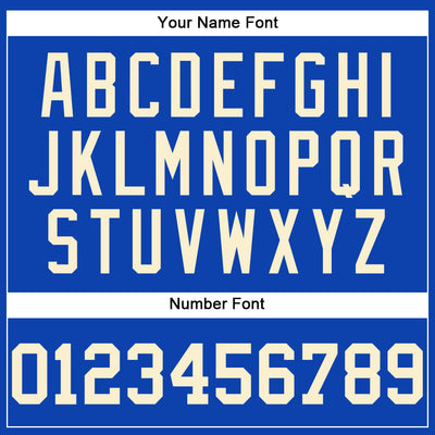 Custom Thunder Blue Cream Authentic Baseball Jersey