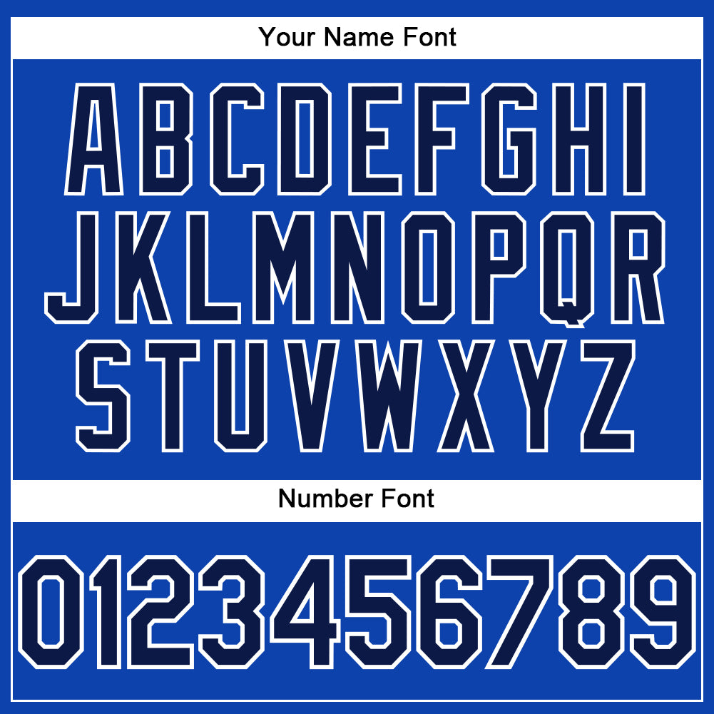 Custom Thunder Blue Navy-White Performance T-Shirt