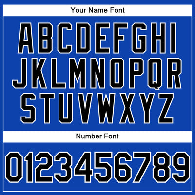 Custom Thunder Blue Black-White Performance T-Shirt