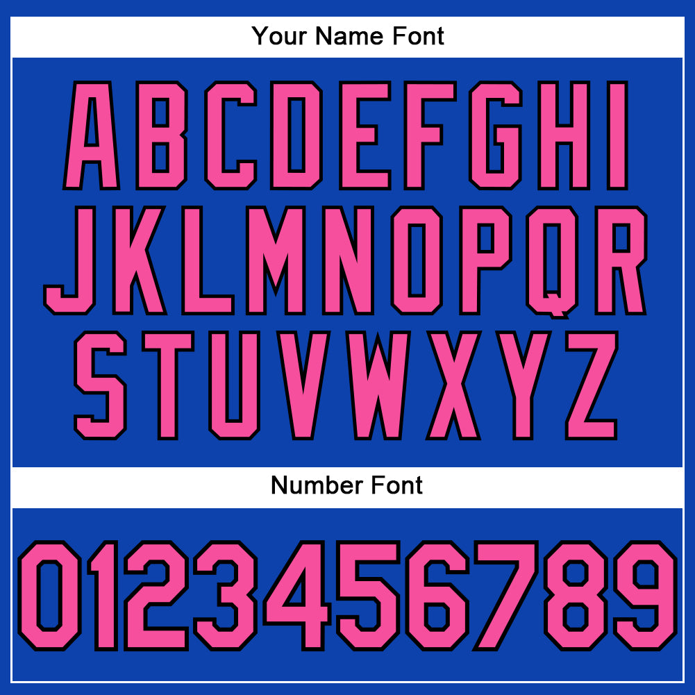 Custom Thunder Blue Pink-Black Performance T-Shirt