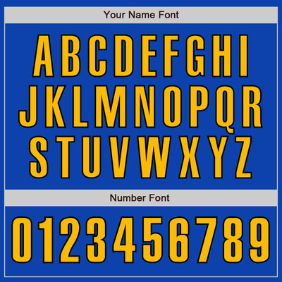 Custom Thunder Blue Gold-Black Authentic Baseball Jersey