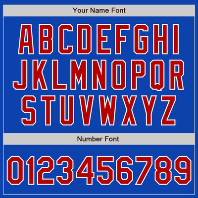 Custom Thunder Blue Red-White Authentic Baseball Jersey