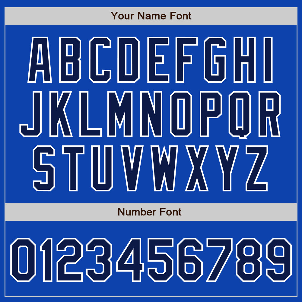 Custom Thunder Blue Navy-White Authentic Baseball Jersey