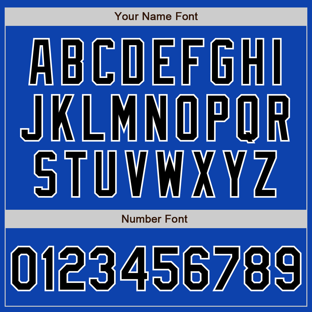 Custom Thunder Blue Black-White Authentic Baseball Jersey