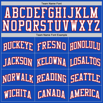 Custom Thunder Blue White-Red Authentic Basketball Jersey