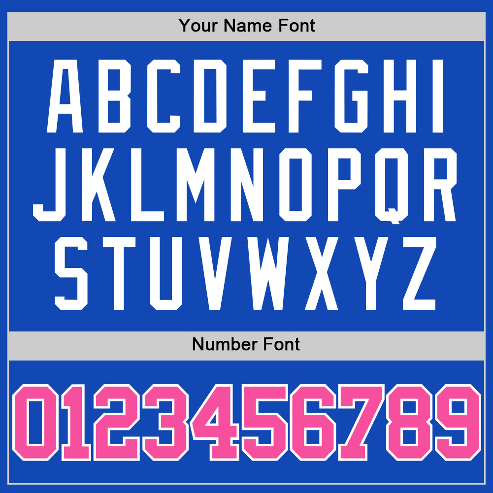 Custom Thunder Blue Pink-White Authentic Basketball Jersey