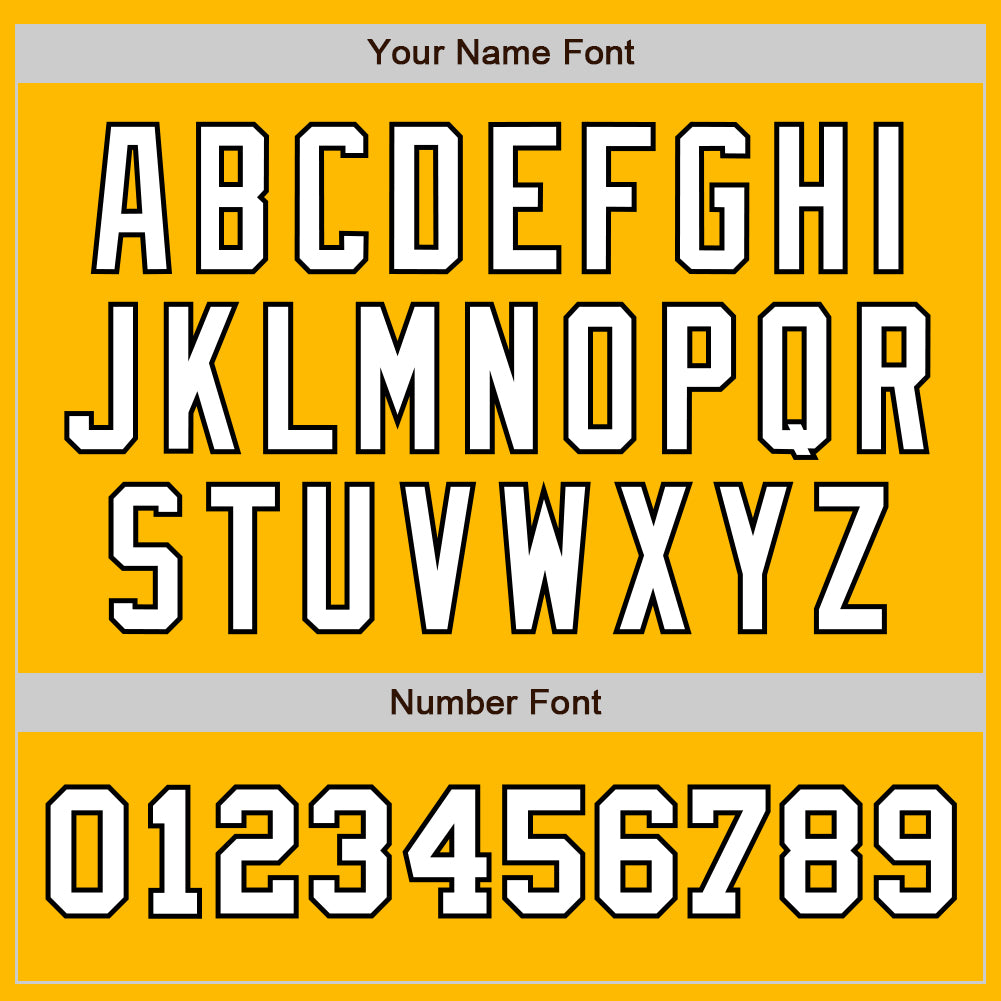 Custom Gold White-Black Authentic Two Tone Baseball Jersey