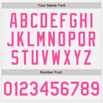 Custom White Pink Authentic Two Tone Baseball Jersey