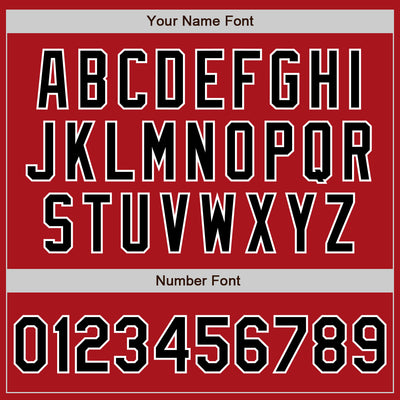 Custom Red Black-White Authentic Two Tone Baseball Jersey