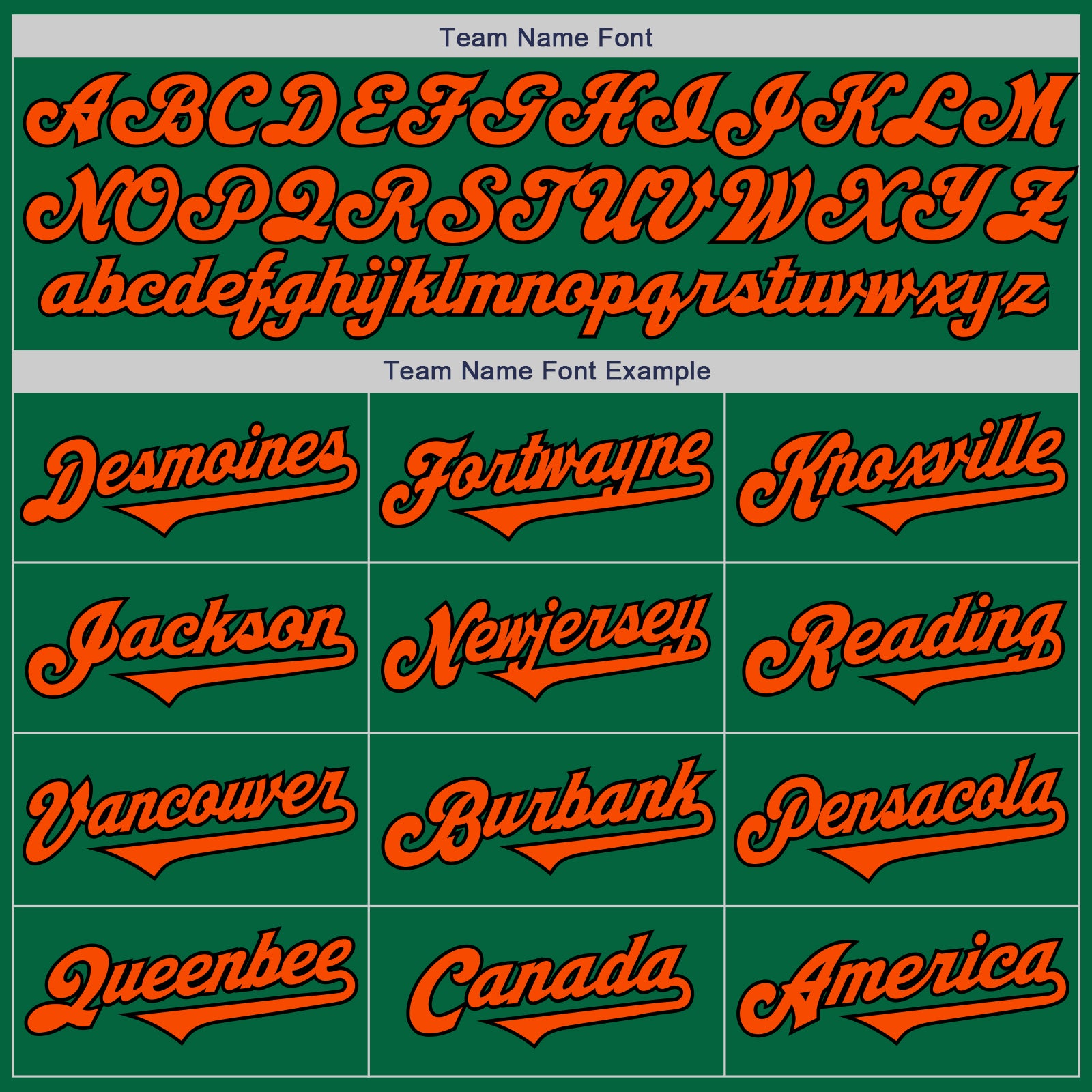 Custom Kelly Green Orange-Black Authentic Two Tone Baseball Jersey