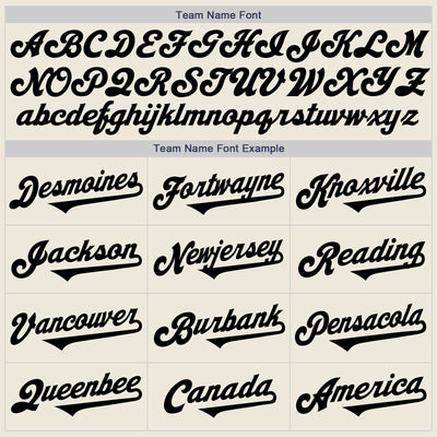 Custom Cream Black Authentic Two Tone Baseball Jersey