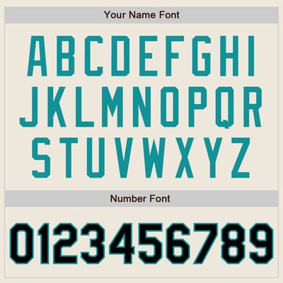 Custom Cream Black-Teal Authentic Two Tone Baseball Jersey