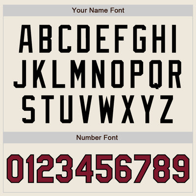 Custom Cream Crimson-Black Authentic Two Tone Baseball Jersey