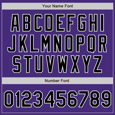 Custom Purple Black-White Authentic Two Tone Baseball Jersey