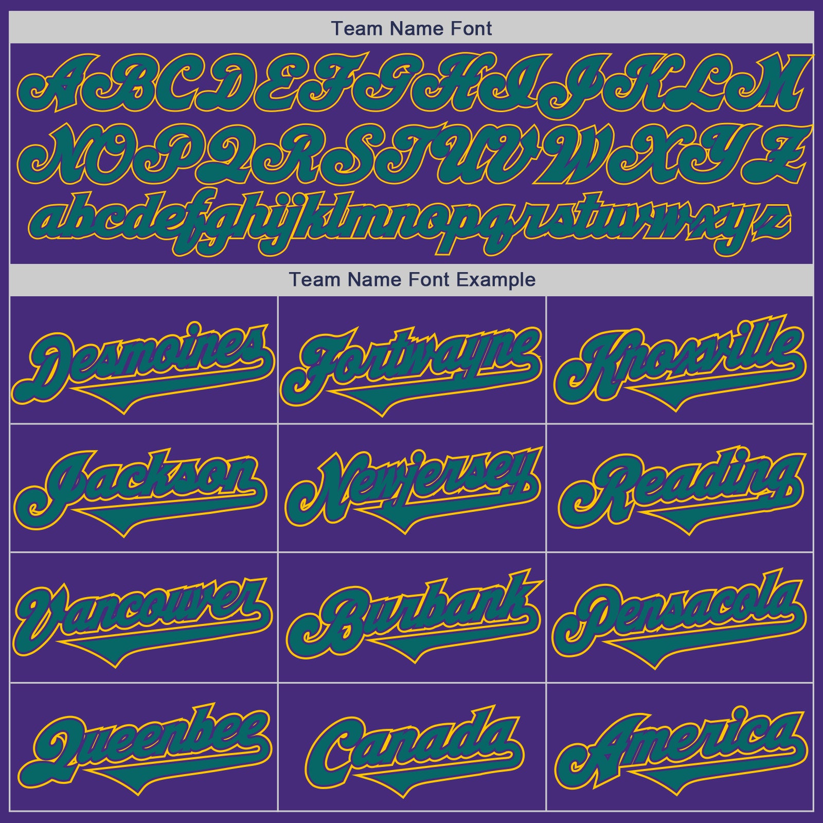 Custom Purple Teal-Yellow Authentic Two Tone Baseball Jersey