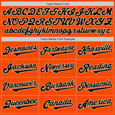 Custom Orange Black-Cream Authentic Two Tone Baseball Jersey