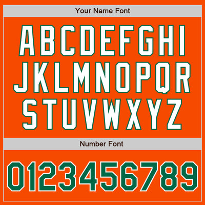 Custom Orange Kelly Green-White Authentic Two Tone Baseball Jersey