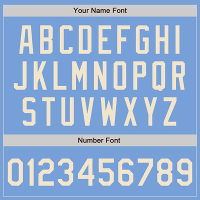 Custom Light Blue Cream Authentic Two Tone Baseball Jersey