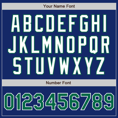 Custom Royal Kelly Green-White Authentic Two Tone Baseball Jersey