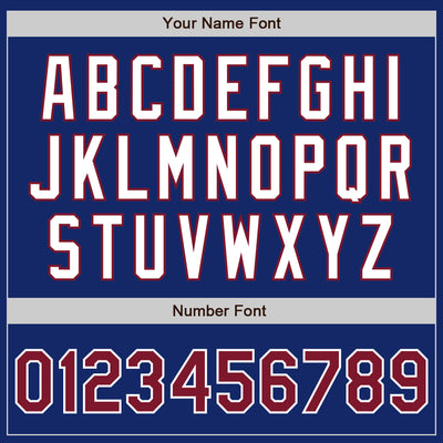 Custom Royal Crimson-White Authentic Two Tone Baseball Jersey