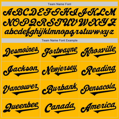 Custom Gold Black Authentic Two Tone Baseball Jersey