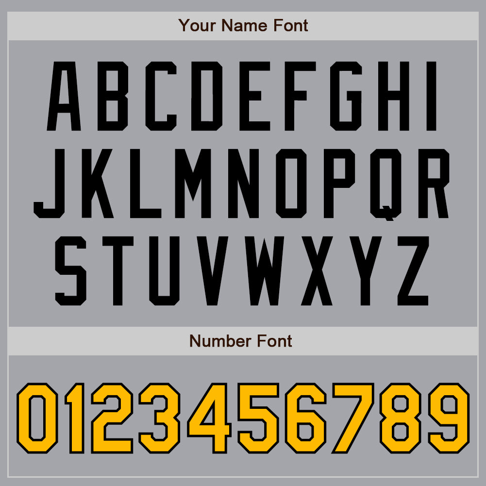 Custom Gray Gold-Black Authentic Two Tone Baseball Jersey