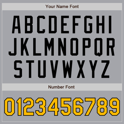 Custom Gray Gold-Black Authentic Two Tone Baseball Jersey