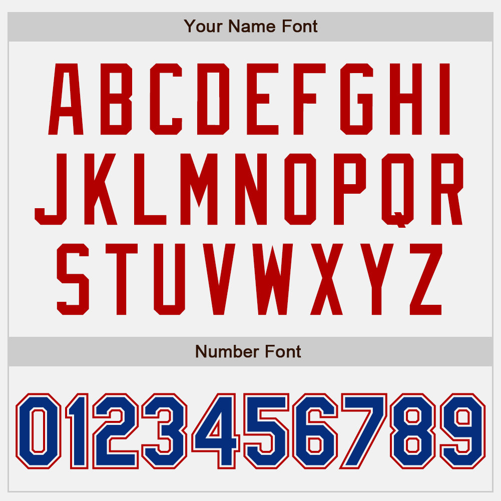 Custom White Royal-Red Authentic Two Tone Baseball Jersey