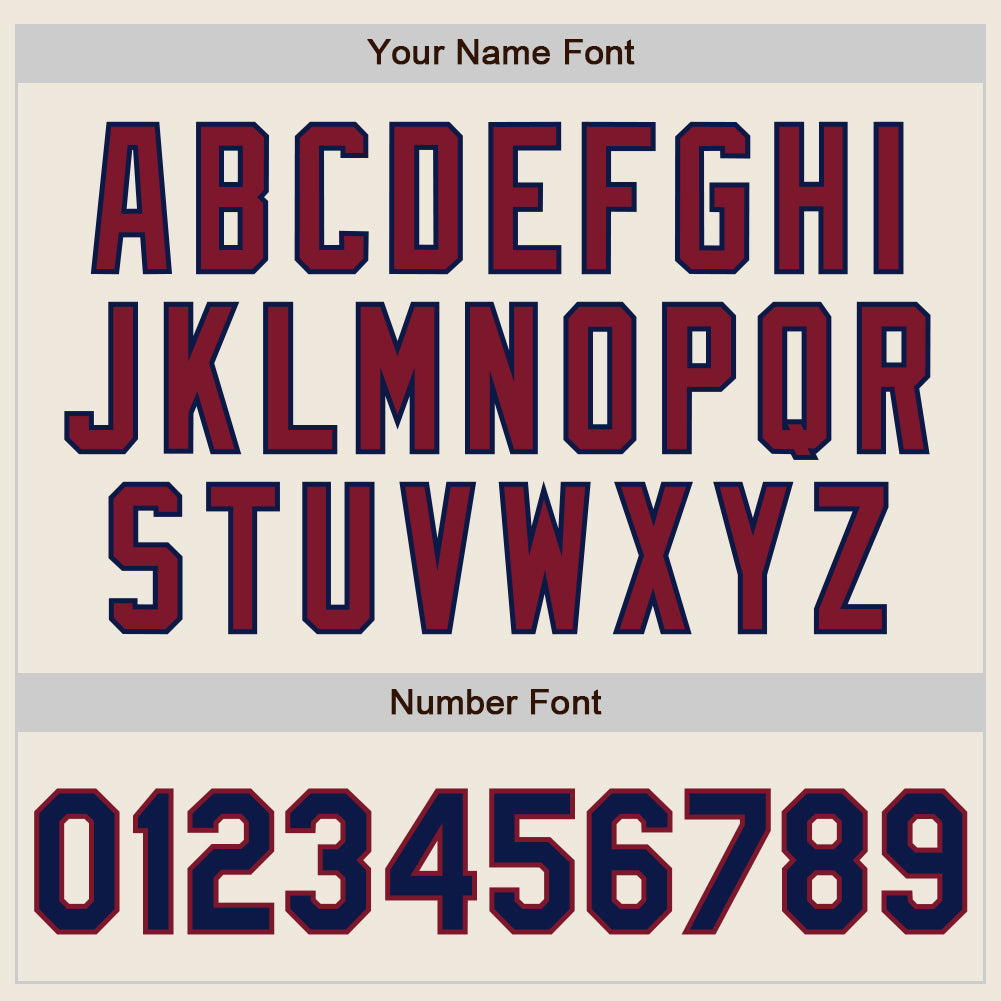 Custom Cream Navy Pinstripe Crimson Authentic Two Tone Baseball Jersey