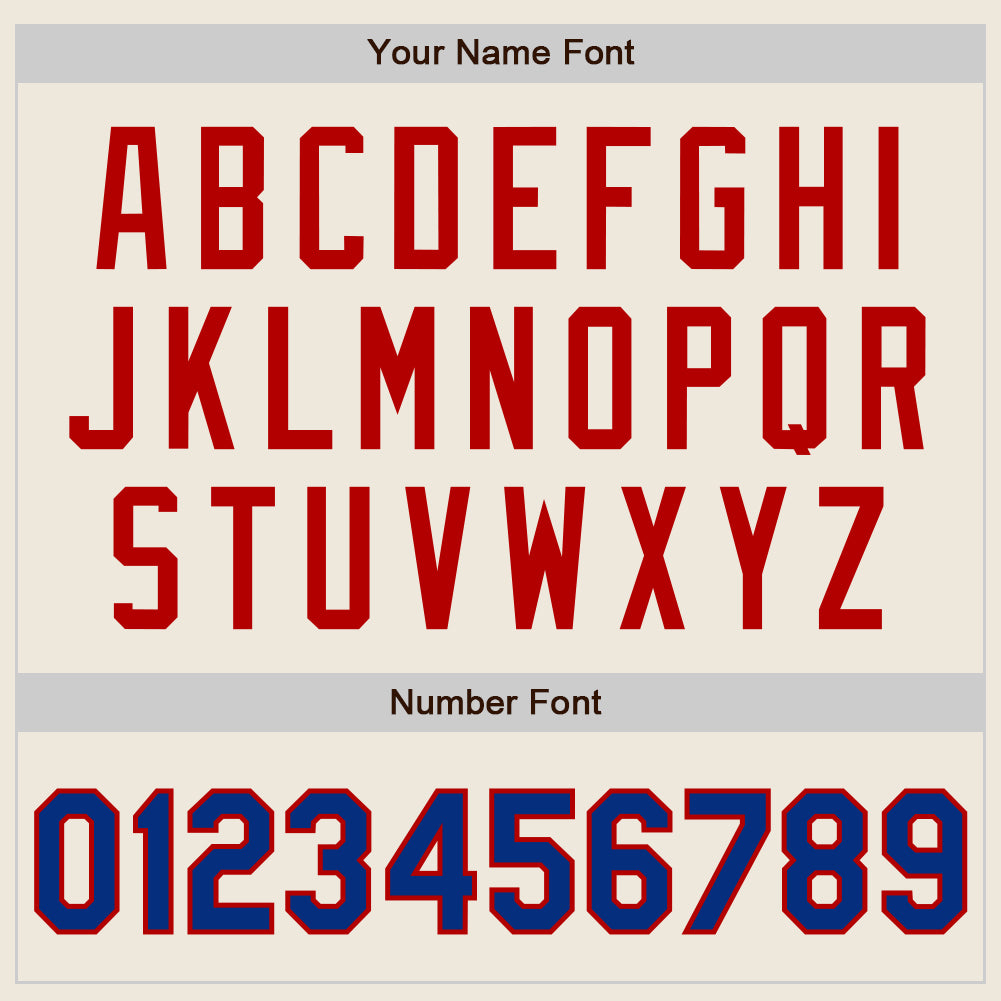 Custom Cream Royal Pinstripe Red Authentic Two Tone Baseball Jersey