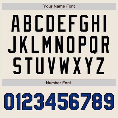 Custom Cream Royal Pinstripe Black Authentic Two Tone Baseball Jersey