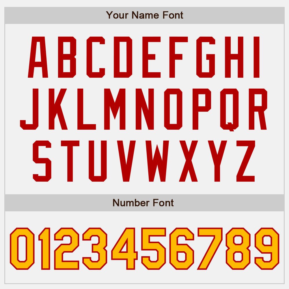 Custom White Gold Pinstripe Red Authentic Two Tone Baseball Jersey