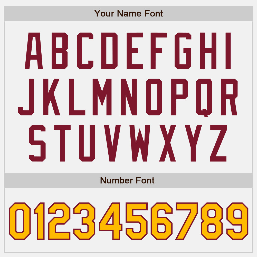 Custom White Gold Pinstripe Crimson Authentic Two Tone Baseball Jersey