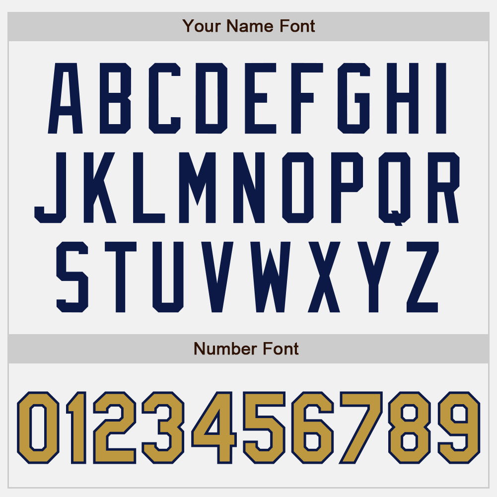 Custom White Old Gold Pinstripe Navy Authentic Two Tone Baseball Jersey