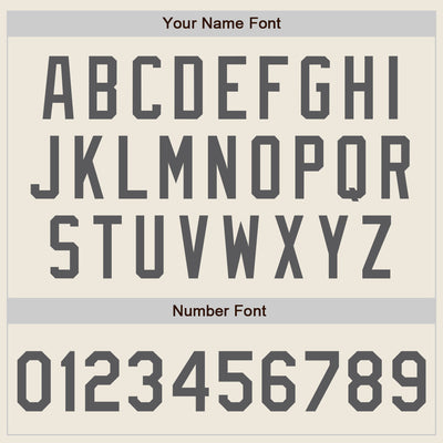 Custom Cream Steel Gray Pinstripe Steel Gray Authentic Two Tone Baseball Jersey